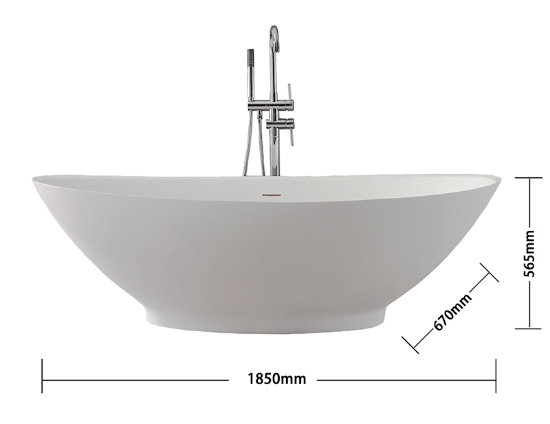 Acrylic Solid Surface Bathtub