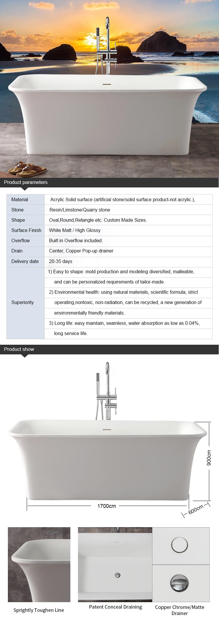 modern bathtub manufacturer