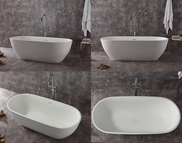 Solid surface bathtub