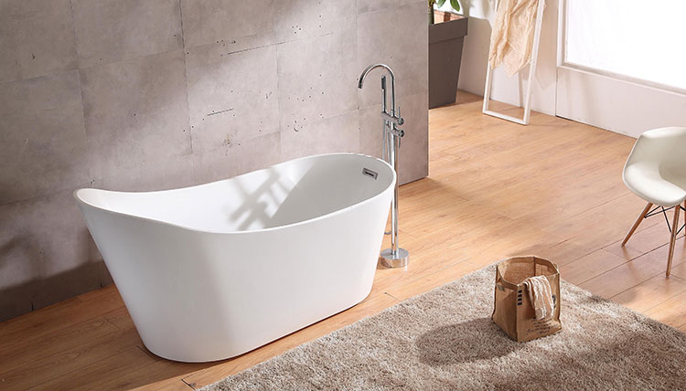 acrylic slipper freestanding tub