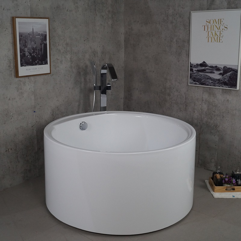 Small Freestanding Tub,47''x 27''Rectangular Small Bathtub Sizes