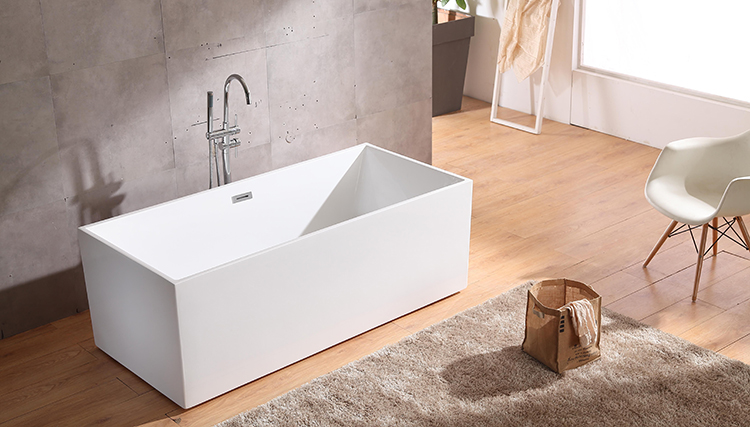 rectangular freestanding tub