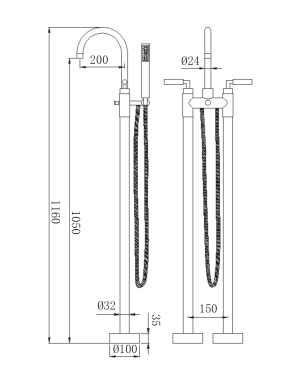 soaking tub faucet