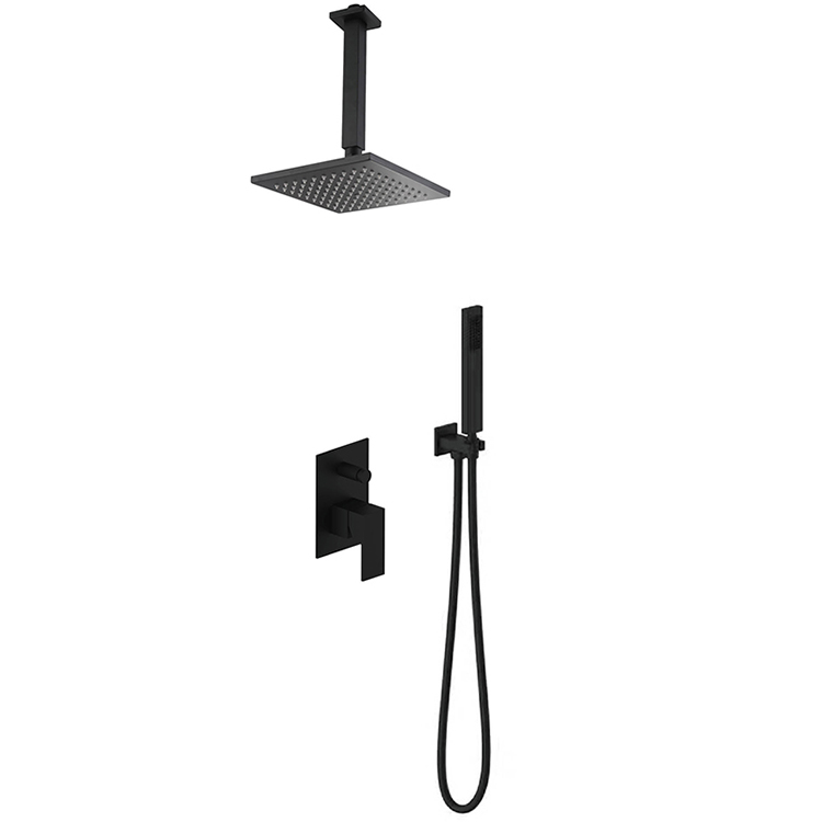 Concealed shower mixer diverter