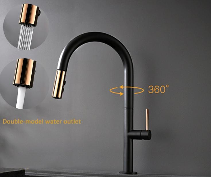 pull out kitchen mixer tap