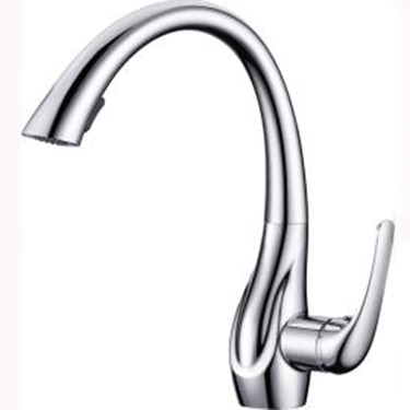 single handle pull down kitchen faucet