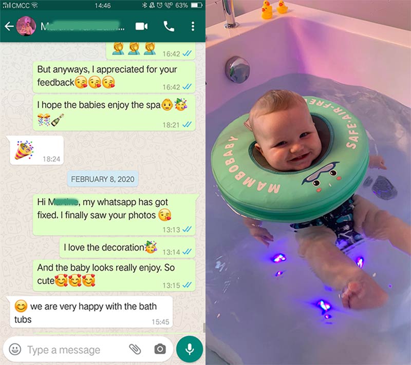 acrylic jacuzzi baby spa tub