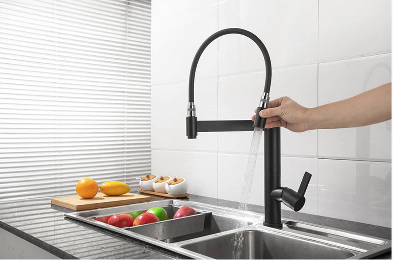 modern pull out kitchen faucet
