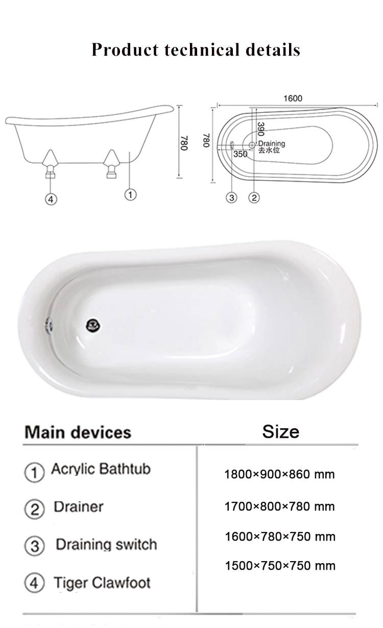 Clawfoot Bathtub manufacturer