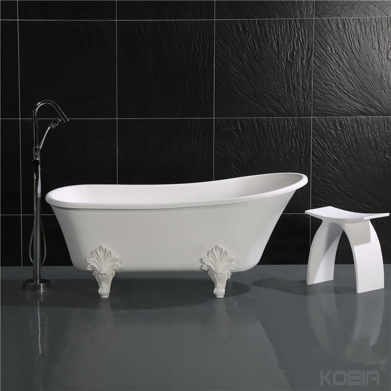 Solid Surface Clawfoot Bathtub