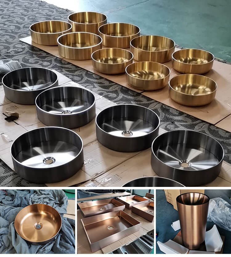 Stainless Steel Bathroom Sink Bowls