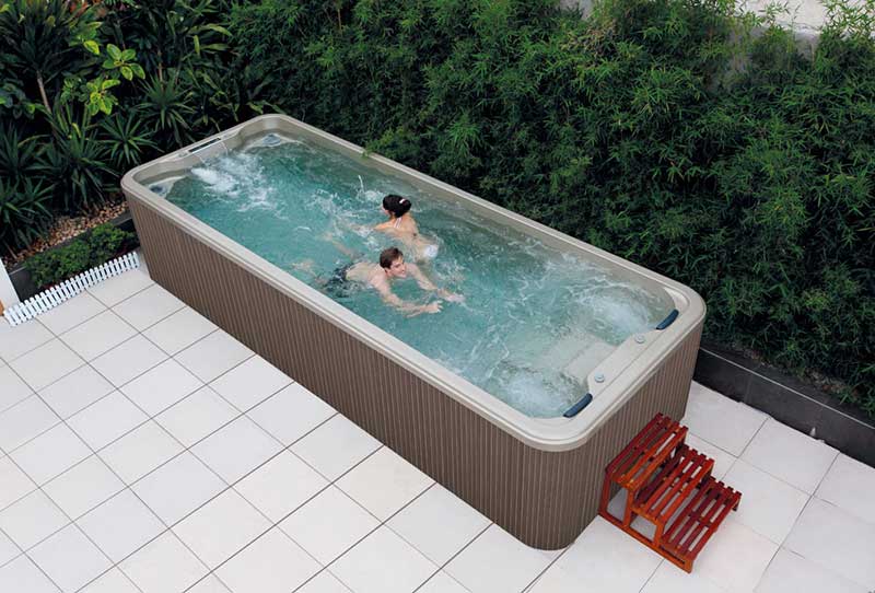 above ground pool hot tub combo