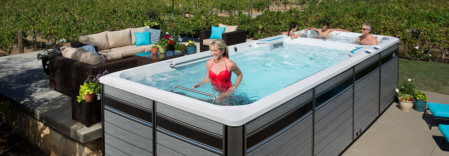 above ground pool hot tub combo