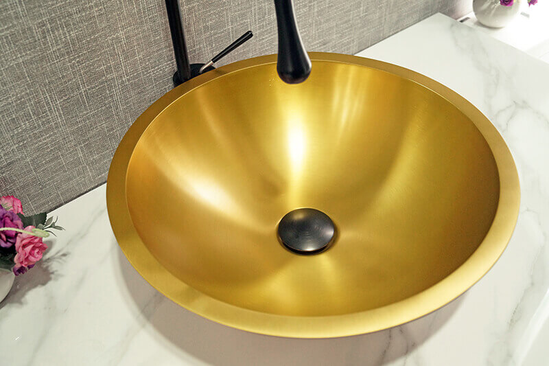 stainless steel vessel sink