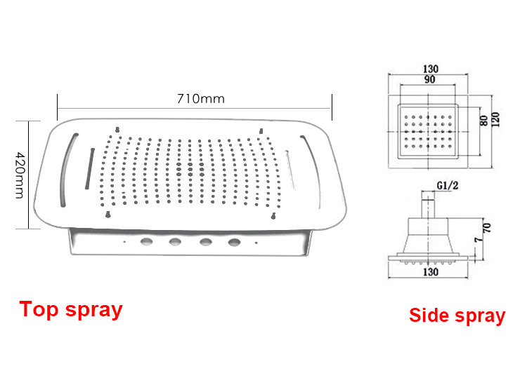 Bathroom Concealed Shower Set