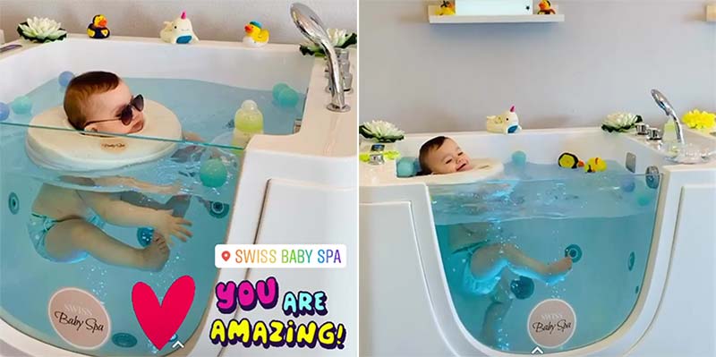 hot baby spa tub