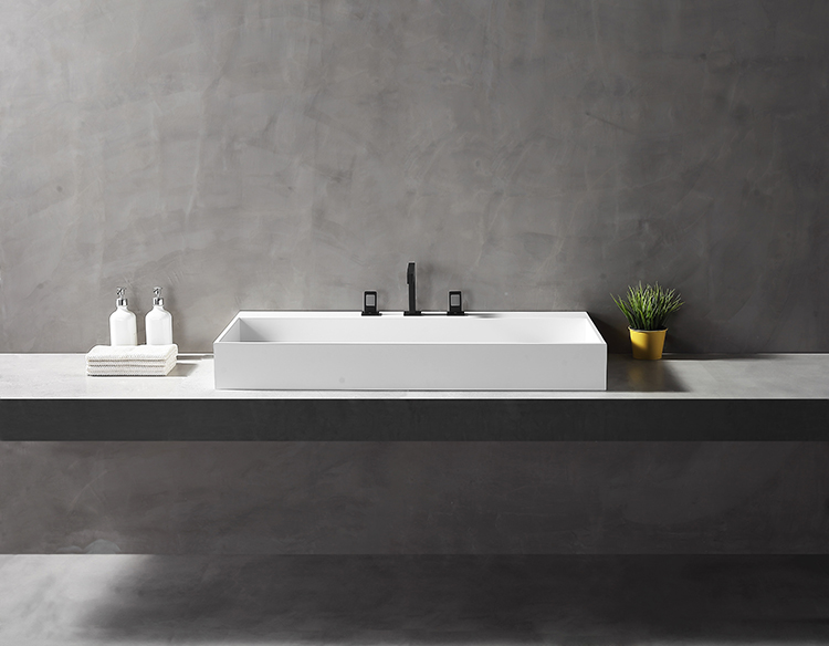 Stone Resin Countertop double bathroom Sink