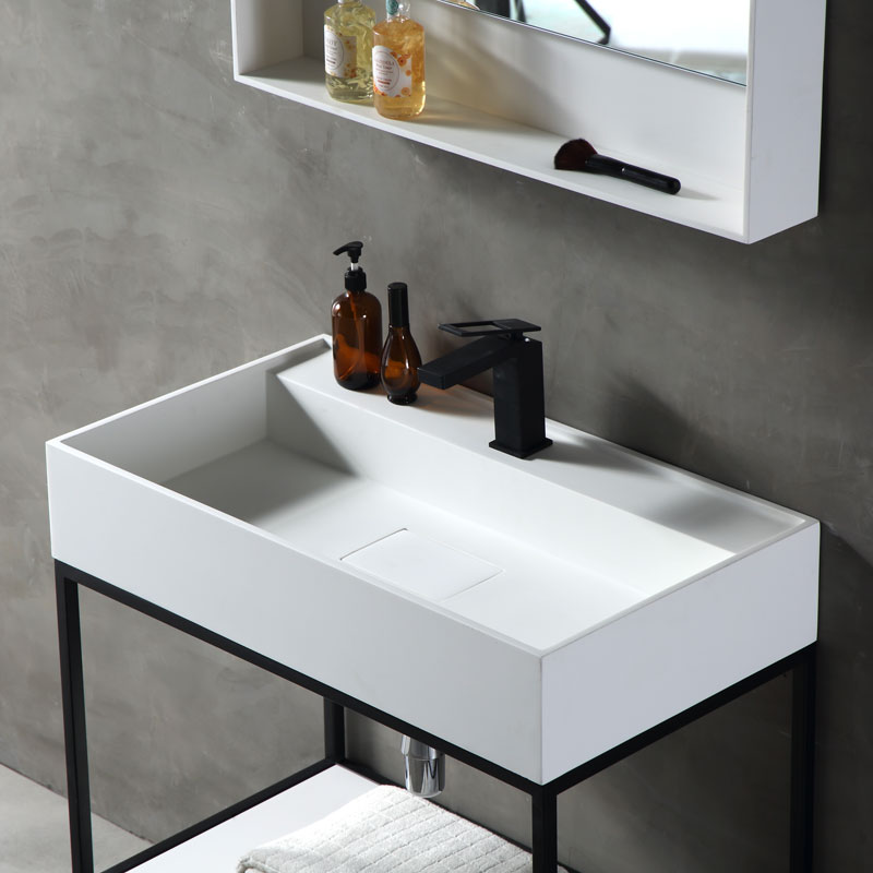 metal console sink