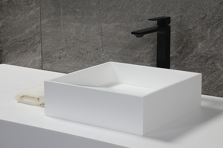 Solid Surface Rectangular Bathroom Sink