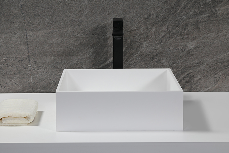 Matte Stone Vessel Bathroom Sink