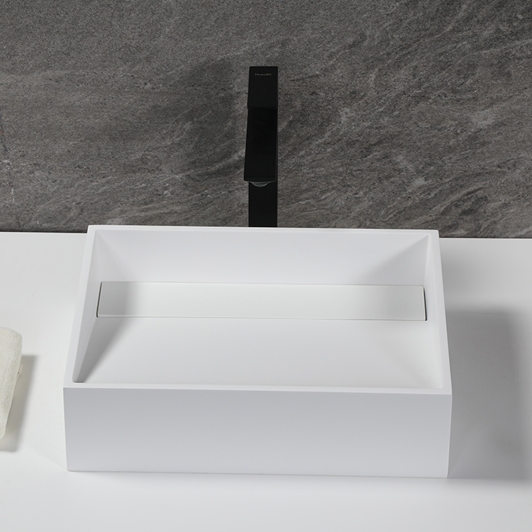 Handmade Matte Stone Vessel Sink 