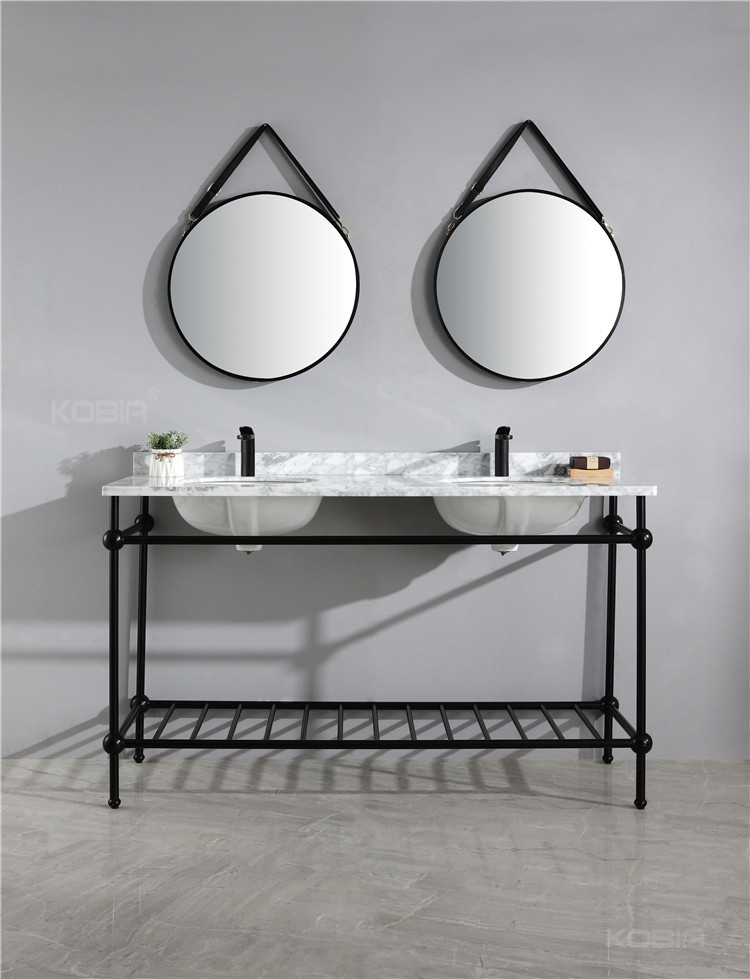 double sink wash stand