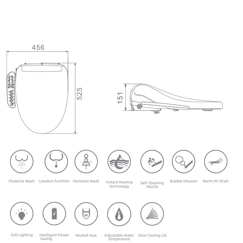 Best Smart Toilet, Intelligent Toilet Seat, Smart Toilet Bidet