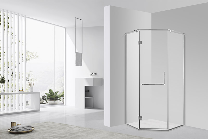 Silver Shower Enclosure Swing Door