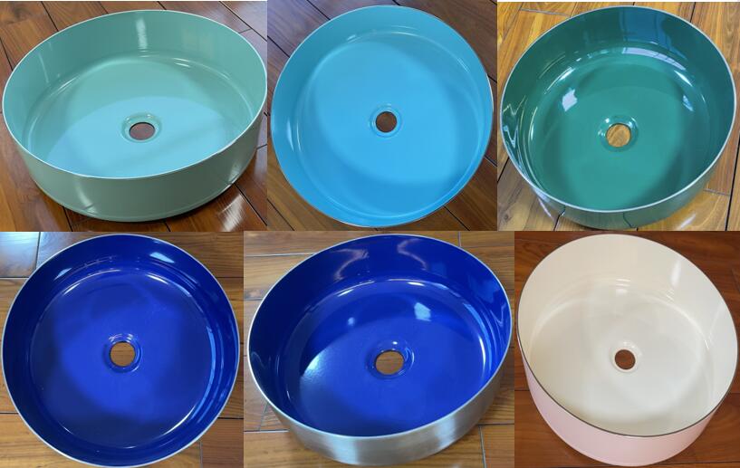 Enameled Steel Basin Bowl