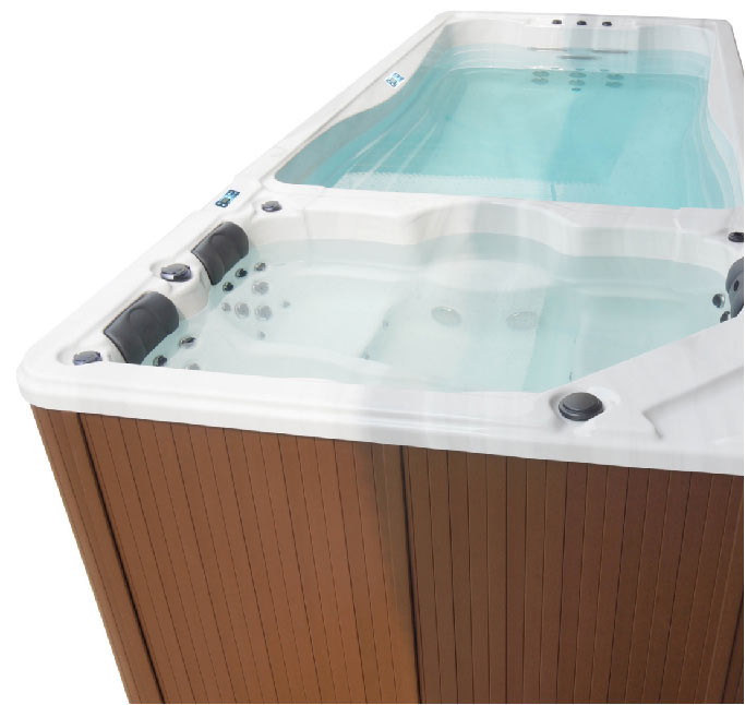 pool hot tub combo above ground