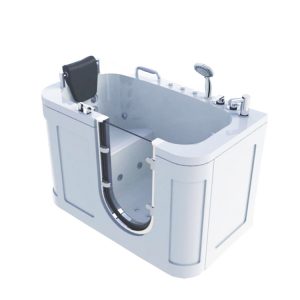 Walk In Tub Shower Combo,51”x 30”Air Massage Walk in Bathtub for Elderly k-1314