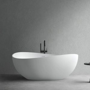 Bathtub for Sale,70”Ivory White Solid Surface Freestanding Bathtub for Sale