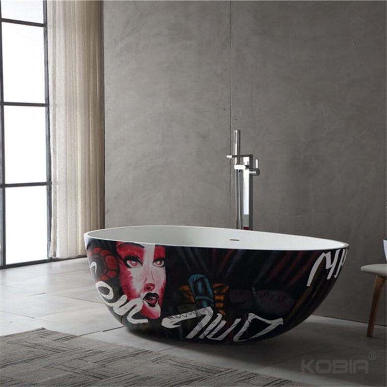 Freestanding Soaker Tub,70"Unique Designed Large Bathtubs