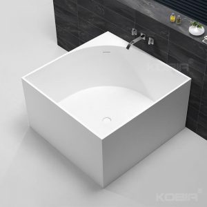 Pedestal Bathtub Manufacturer 55 Inch Small Size Acrylic Solid Surface Tub