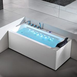 Corner Whirlpool Tub,70 Inch Acrylic Corner Jetted Tub with Pillow  K-606B