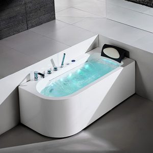 Corner Whirlpool Bath,67 Inch Hot Bath Tub with Bubbles Massage   K606C(L/R)