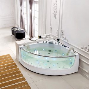 Corner Whirlpool Bathtub,2 Person Hot Tub