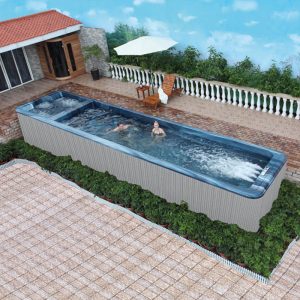 Above Ground Endless Pool,Jacuzzi Luxury Swim Spa Hot Tub Combo  KS-10