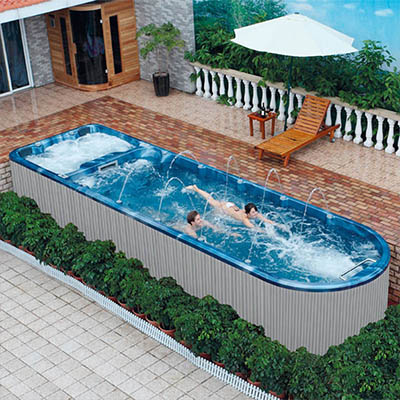 Swim Spa Hot Tub Pool Combo