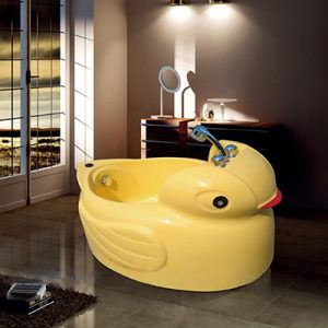Wholesale Baby Spa Bath Tub Small Yellow Newborn Baby Shower Tub Factory k-532