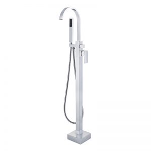 Brass Bathroom Freestanding Tub Faucet with Faucet Sprayer