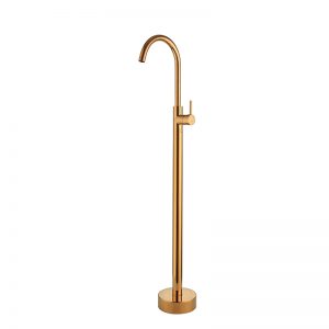 Freestanding Bath Filler Single Handle Tub Faucet Gold Plated For Sale K04-5012G