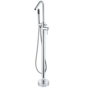 Best Floor Mount Tub Filler Chrome Freestanding Tub Faucet with Shower 51015V