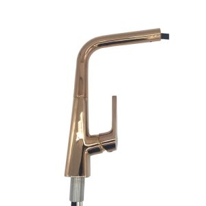 Rose Gold Kitchen faucet with spray kitchen pipe brass faucet kitchen