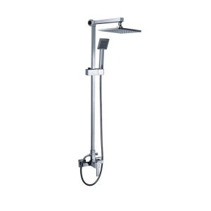 High end exposed shower system exposed pipe shower mixer