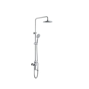 Wholesale Exposed Shower System Bathroom Chrome Plated Shower Faucet Set