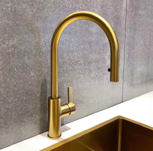 Gold Single Hole Kitchen Faucet perfect decorate kitchen, pull out kitchen mixer