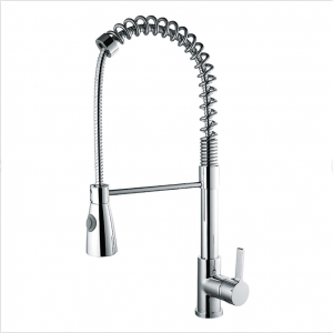Spring loaded free kitchen faucet Single Handle Brass Kitchen Sink mixer