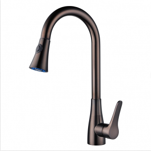 ORB Finished Single Hole Kitchen Faucet Hot and Cold Water Brass Kitchen Tap KNF020ORB