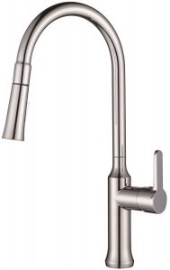 Brass kitchen faucet chrome finish hot & cold water simplice bar sink taps